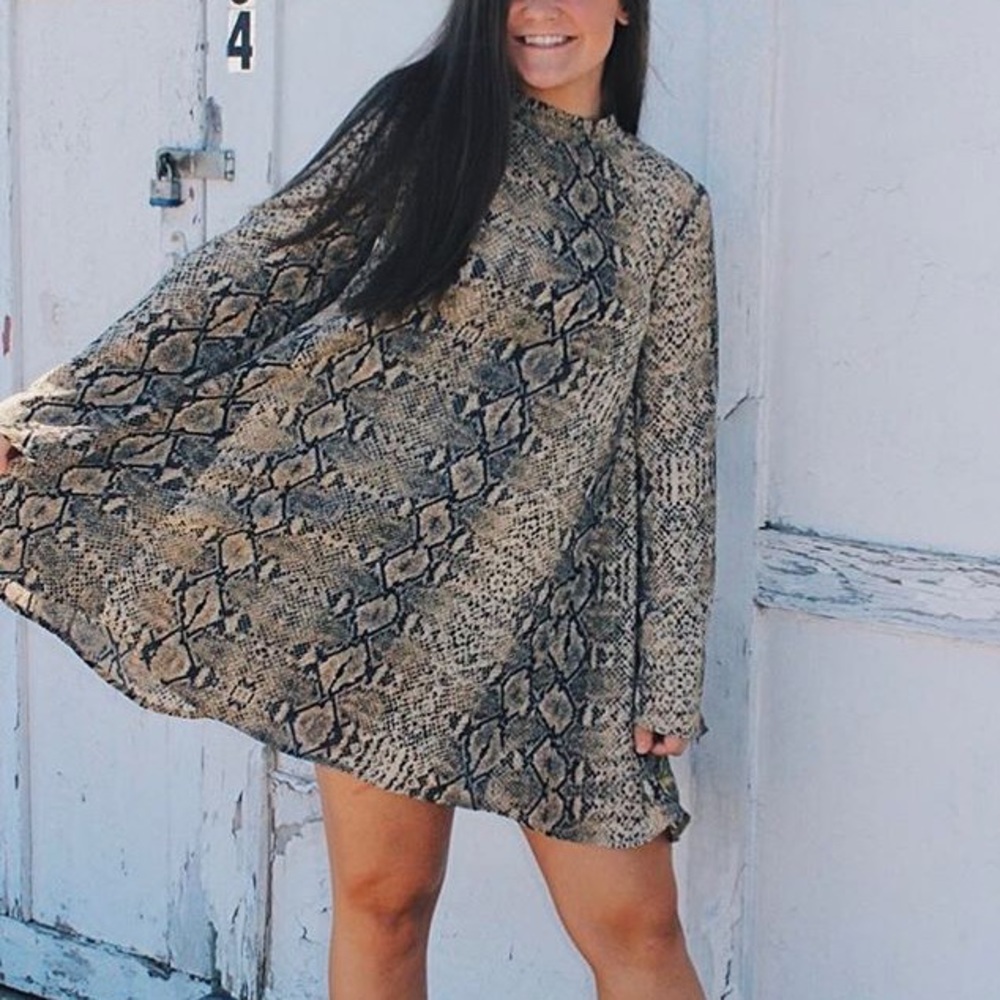 Snakeskin dress